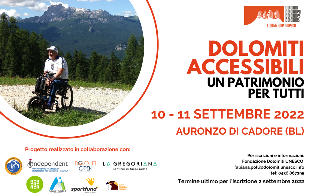 cartolina dolomiti accessibili