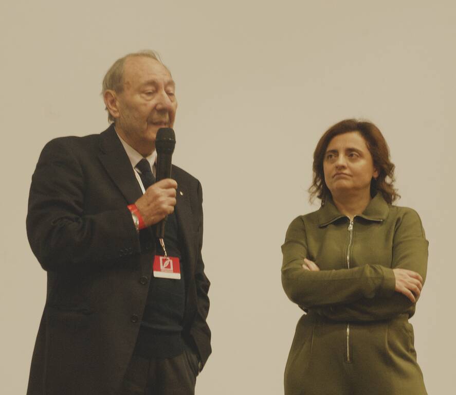 Pasquale Cozzupoli di Cinecittà e Maria Grazia Saccà CEO di Titanus Production