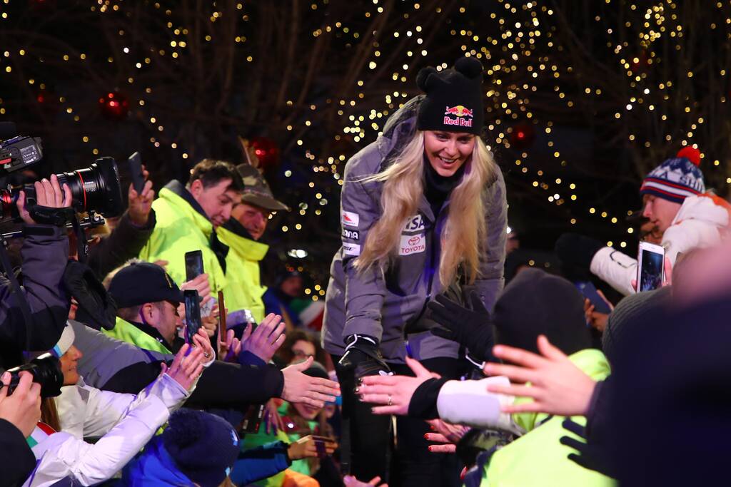 Ski World Cup 2018-2019.  Lindsey Vonn (USA).Cortina,19 gennaio 2019.Photo: Marco Trovati/Pentaphoto